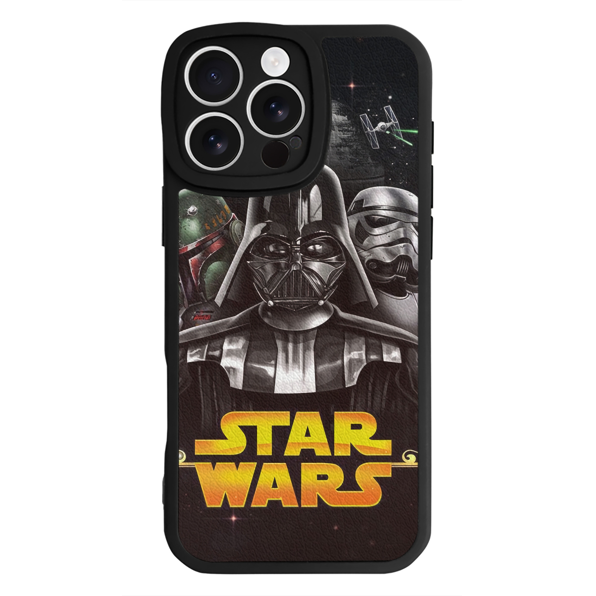 （画像用） スター・ウォーズ Star Wars 【iPhone 16シリーズ対応】シリコンスマホケース（レザー調） 材質：シリコン